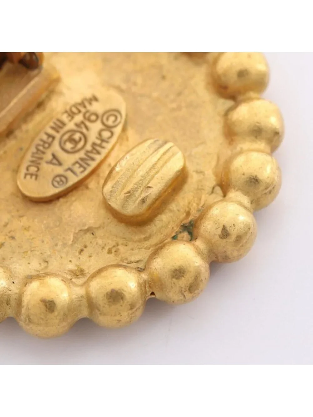 Chanel Earrings CC Logo Round
